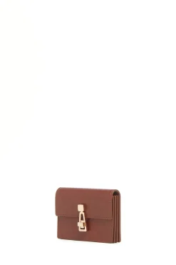 Concertina Card Wallet in Cognac Leather