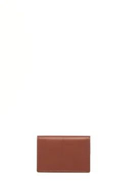 Concertina Card Wallet in Cognac Leather