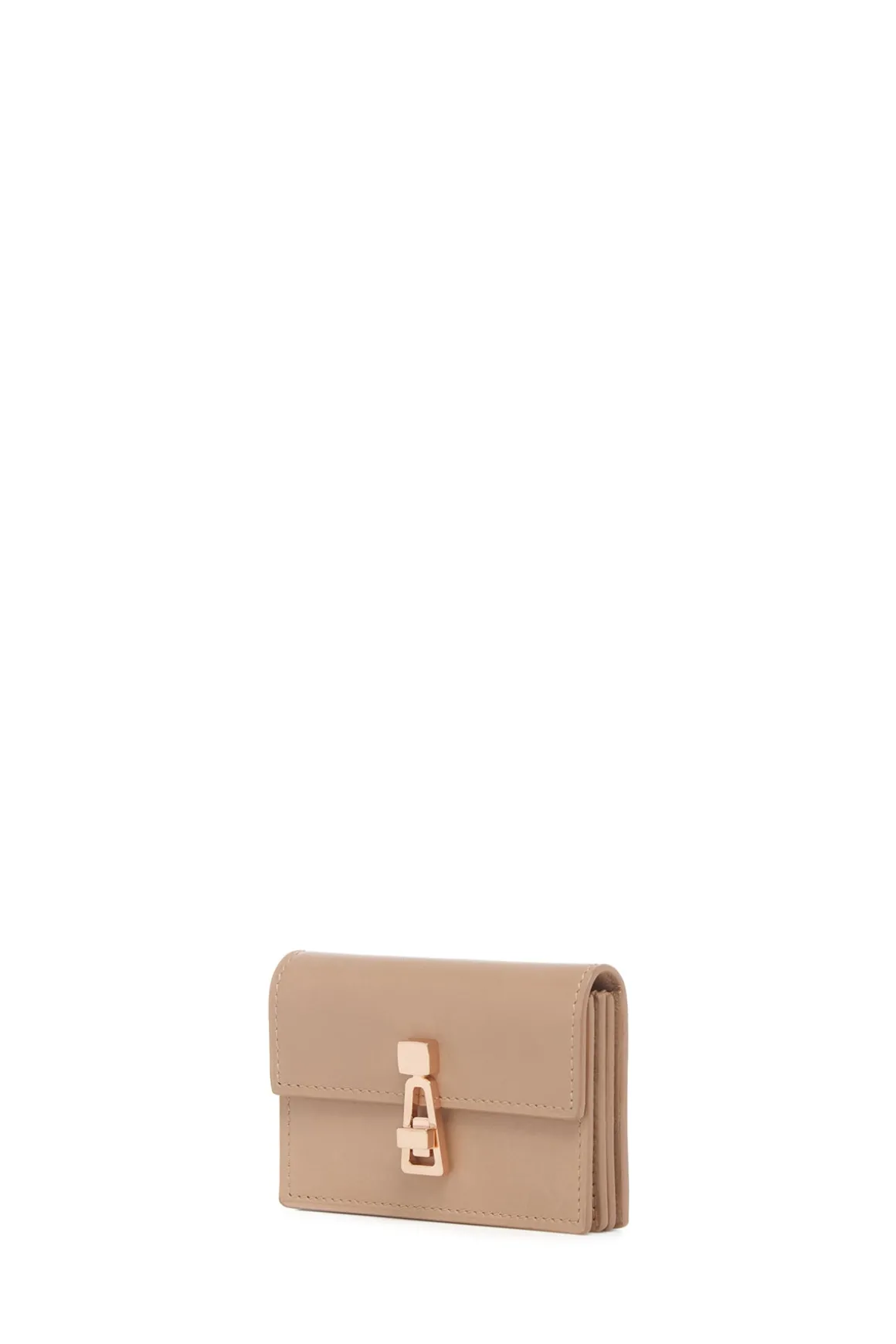Concertina Card Wallet in Nude Leather