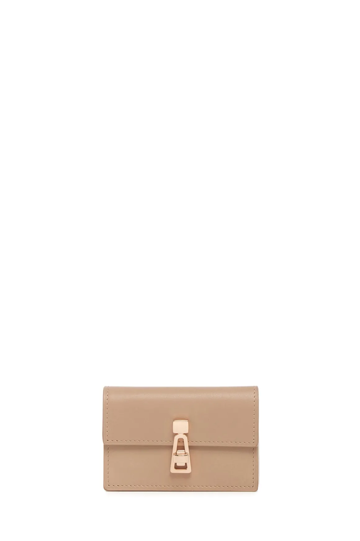 Concertina Card Wallet in Nude Leather