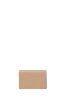 Concertina Card Wallet in Nude Leather