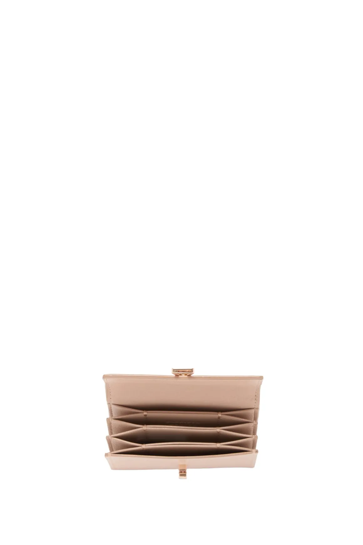 Concertina Card Wallet in Nude Leather
