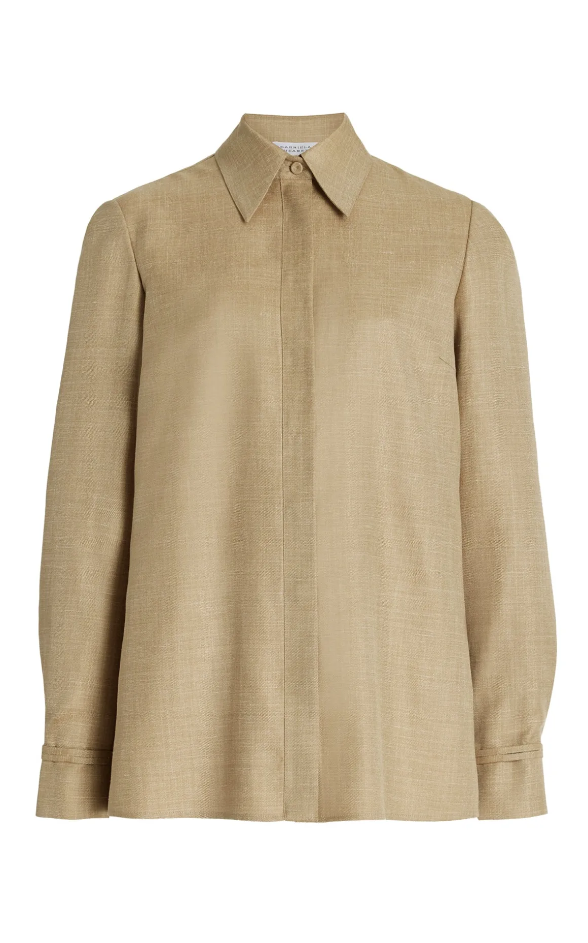 Cruz Shirt in Hay Virgin Wool Silk with Linen