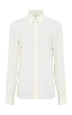 Cruz Shirt in Ivory Cashmere