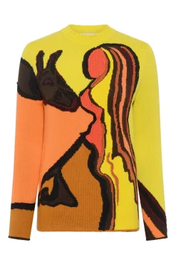 Daneth Knit Sweater in Earth Multi Cashmere