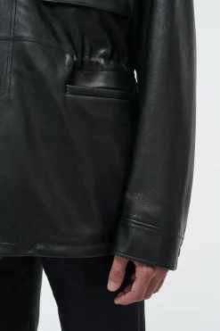 Darwin M65 Jacket in Black Nappa Leather M