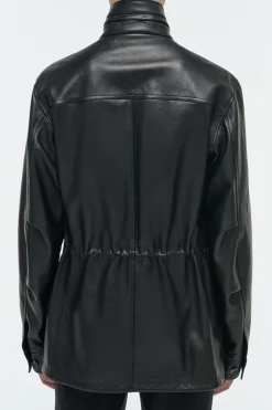 Darwin M65 Jacket in Black Nappa Leather M
