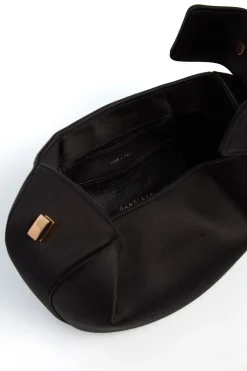 Demi Bag in Black Satin