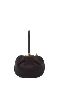 Demi Bag in Black Satin