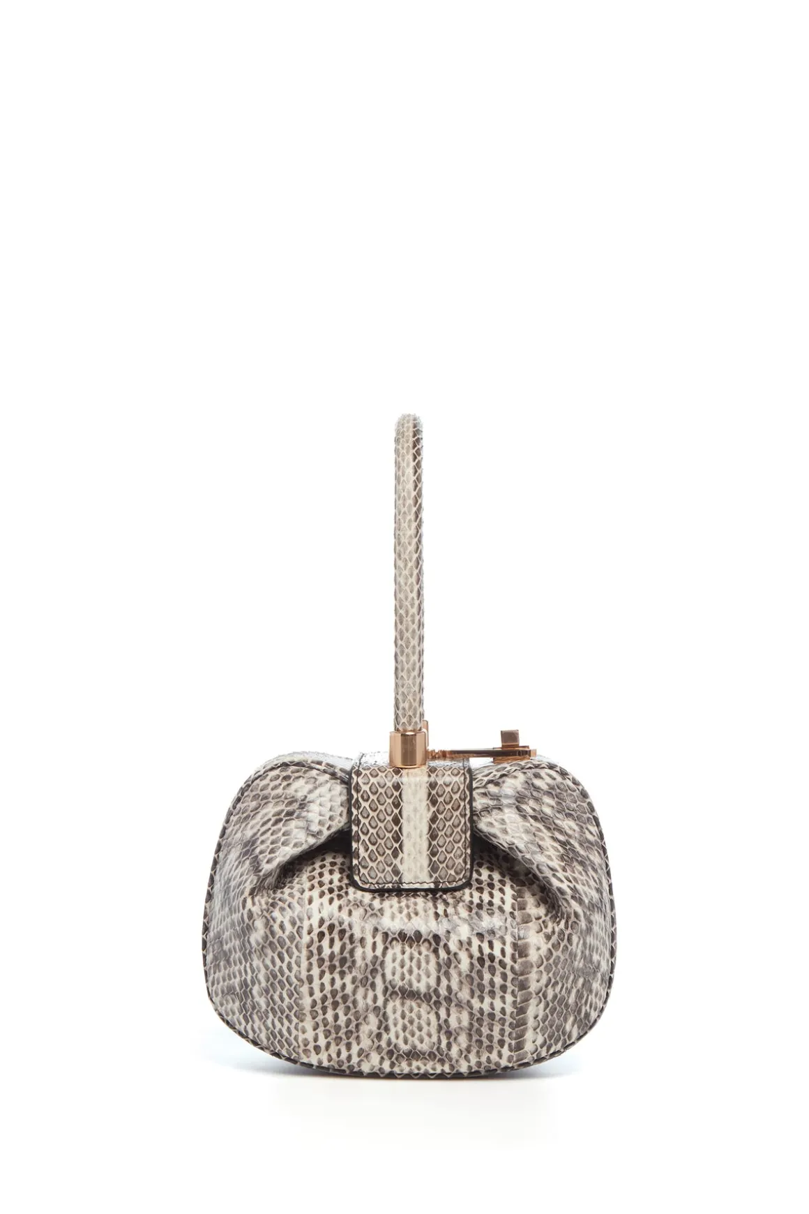 Demi Bag in Black & White Snakeskin
