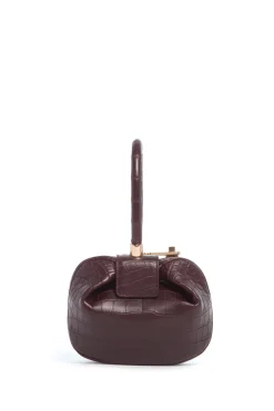 Demi Bag in Bordeaux Crocodile Leather