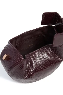 Demi Bag in Bordeaux Snakeskin