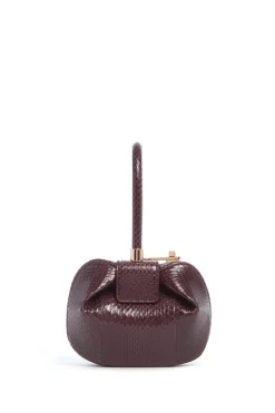 Demi Bag in Bordeaux Snakeskin