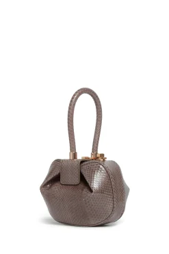 Demi Bag in Charcoal Snakeskin