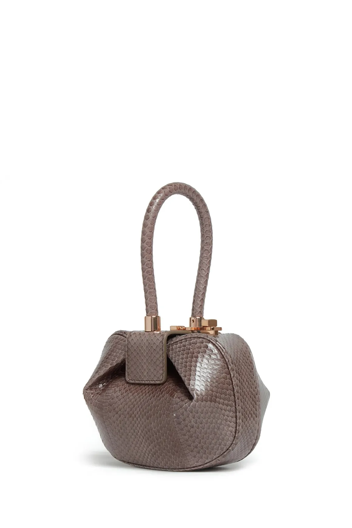 Demi Bag in Charcoal Snakeskin