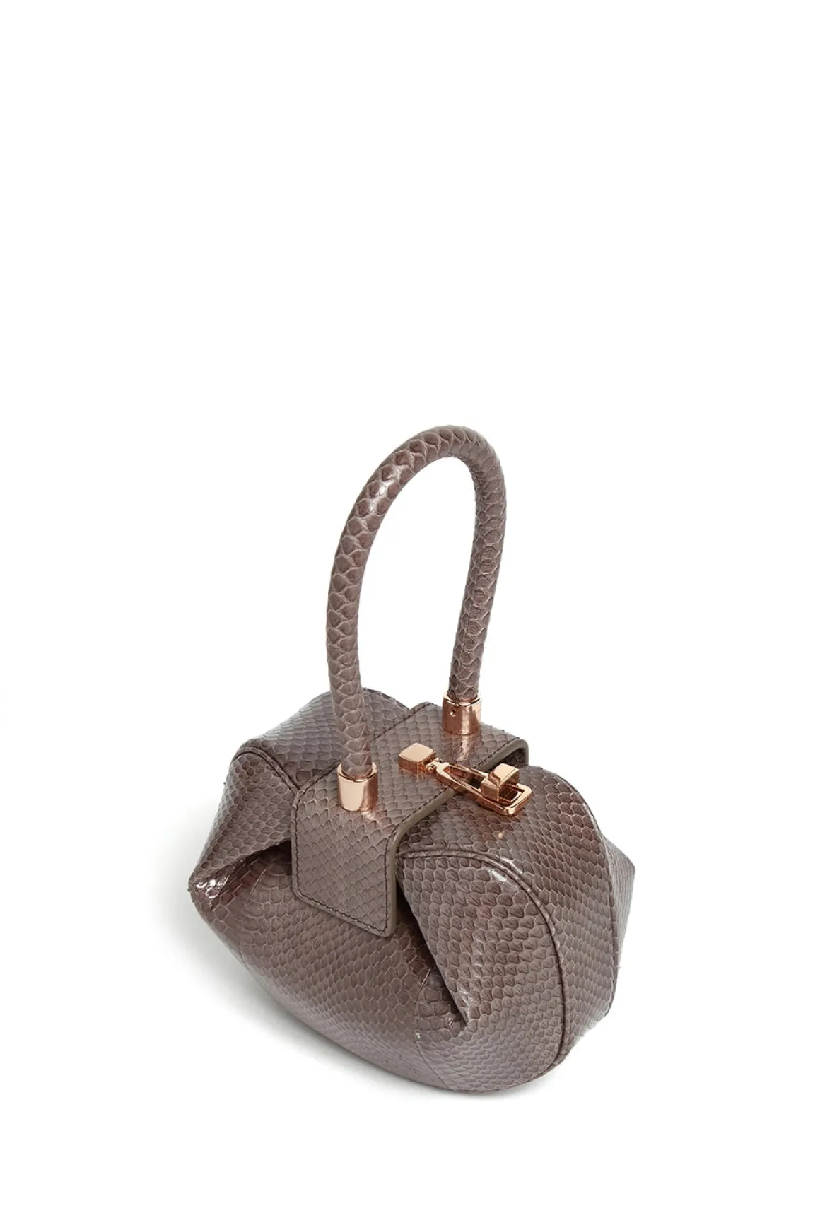 Demi Bag in Charcoal Snakeskin