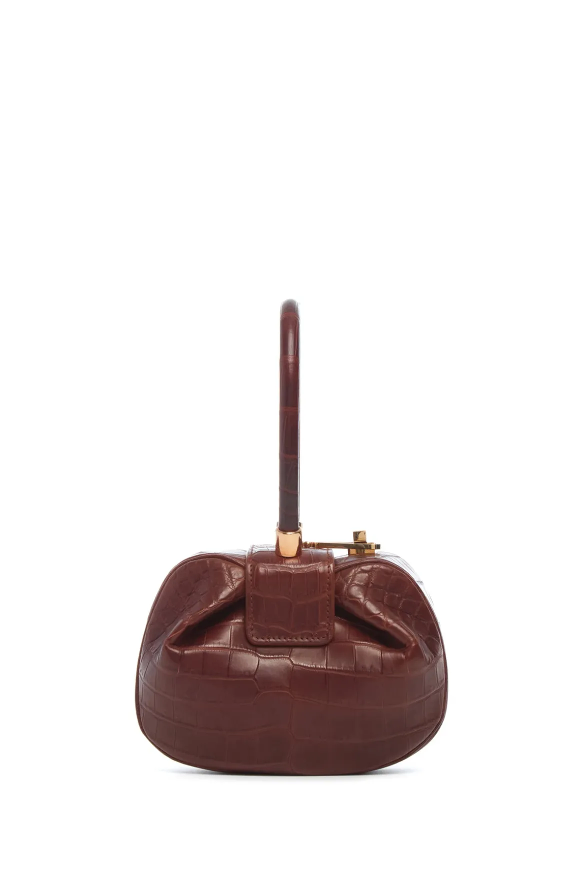 Demi Bag in Cognac Crocodile Leather