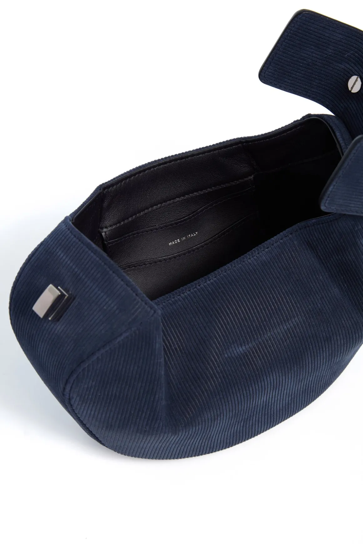 Demi Bag in Electric Navy Suede Corduroy