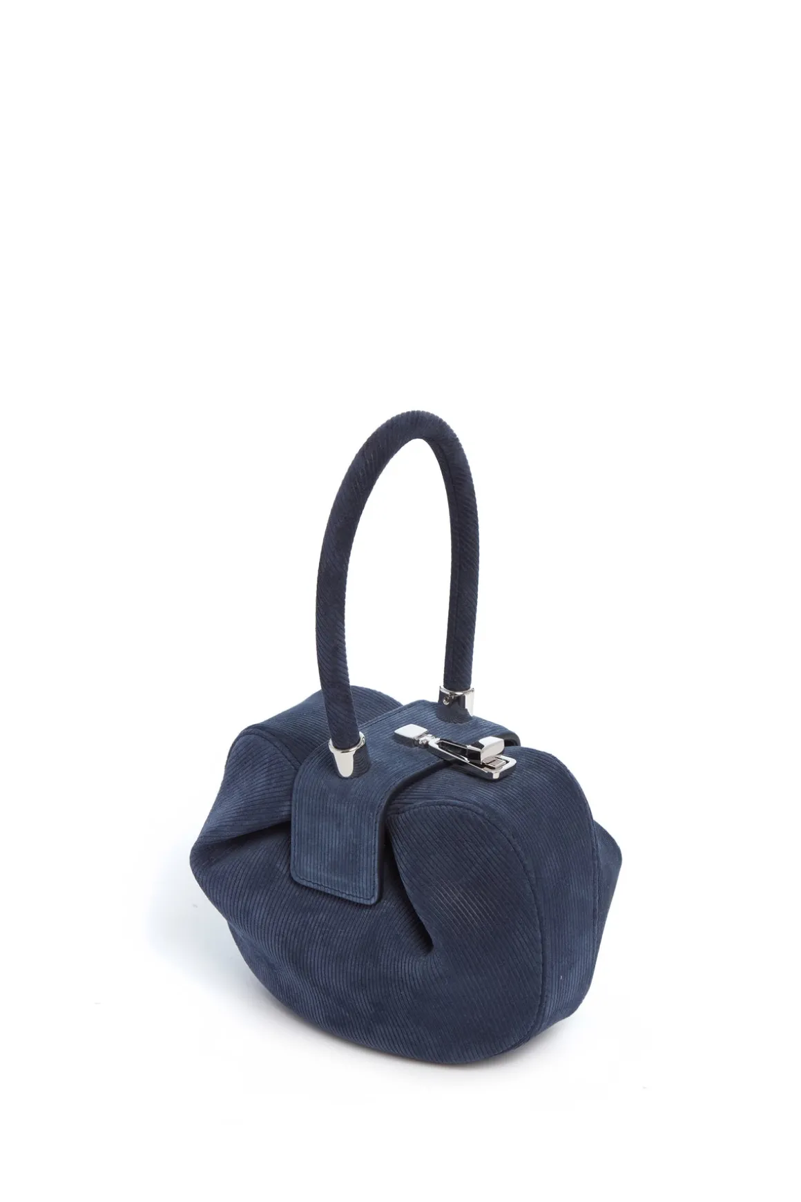 Demi Bag in Electric Navy Suede Corduroy