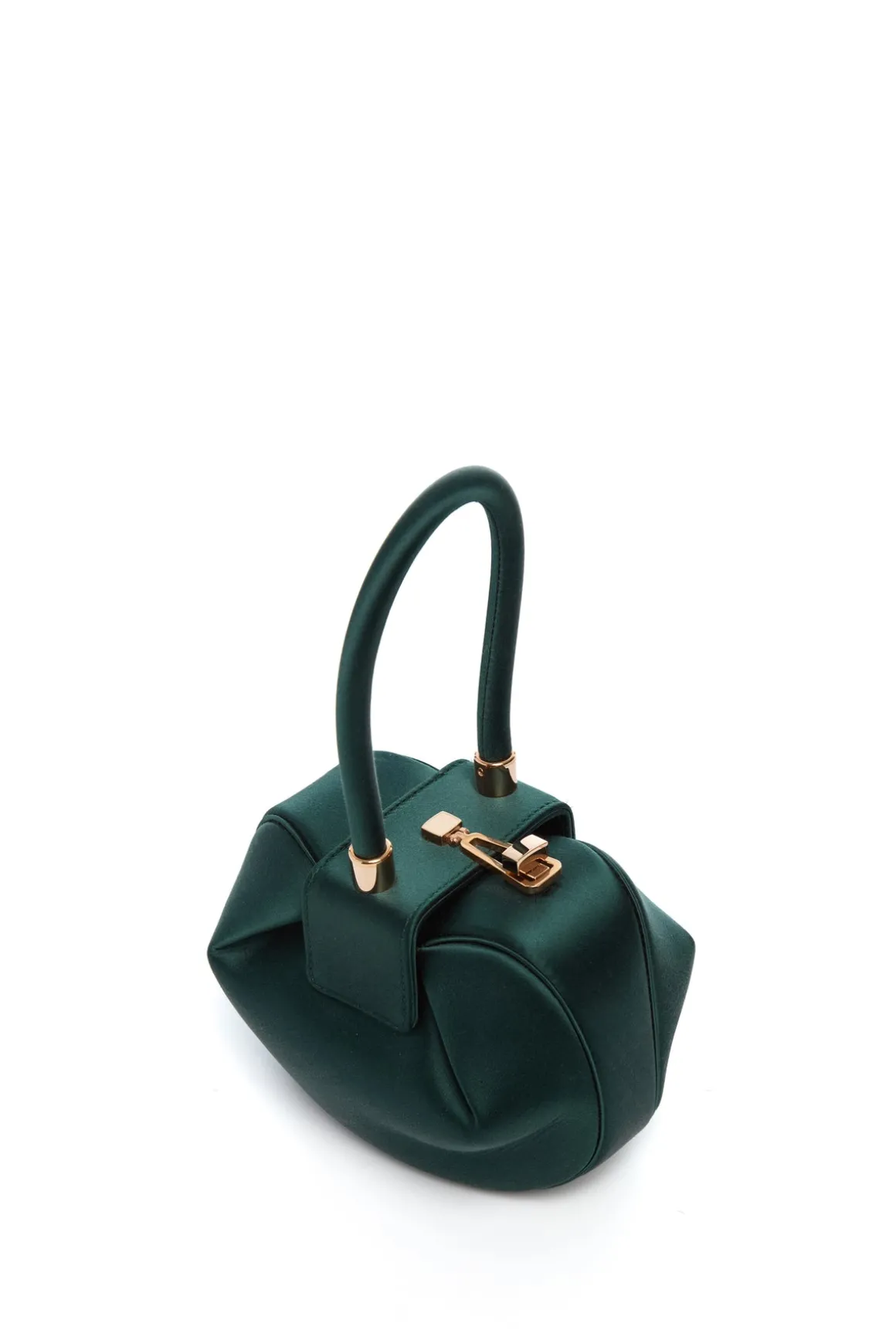 Demi Bag in Emerald Satin