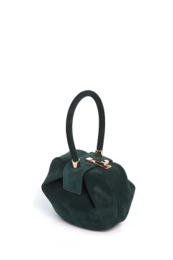 Demi Bag in English Green Suede Corduroy