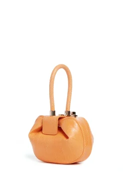 Demi Bag in Fluorescent Orange Snakeskin