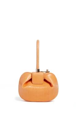 Demi Bag in Fluorescent Orange Snakeskin