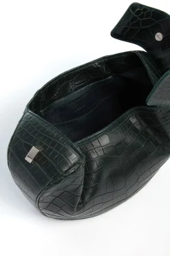 Demi Bag in Green Crocodile Leather
