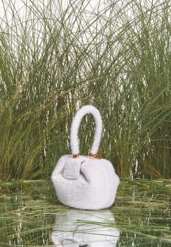 Demi Bag in Ivory Cashmere Boucle