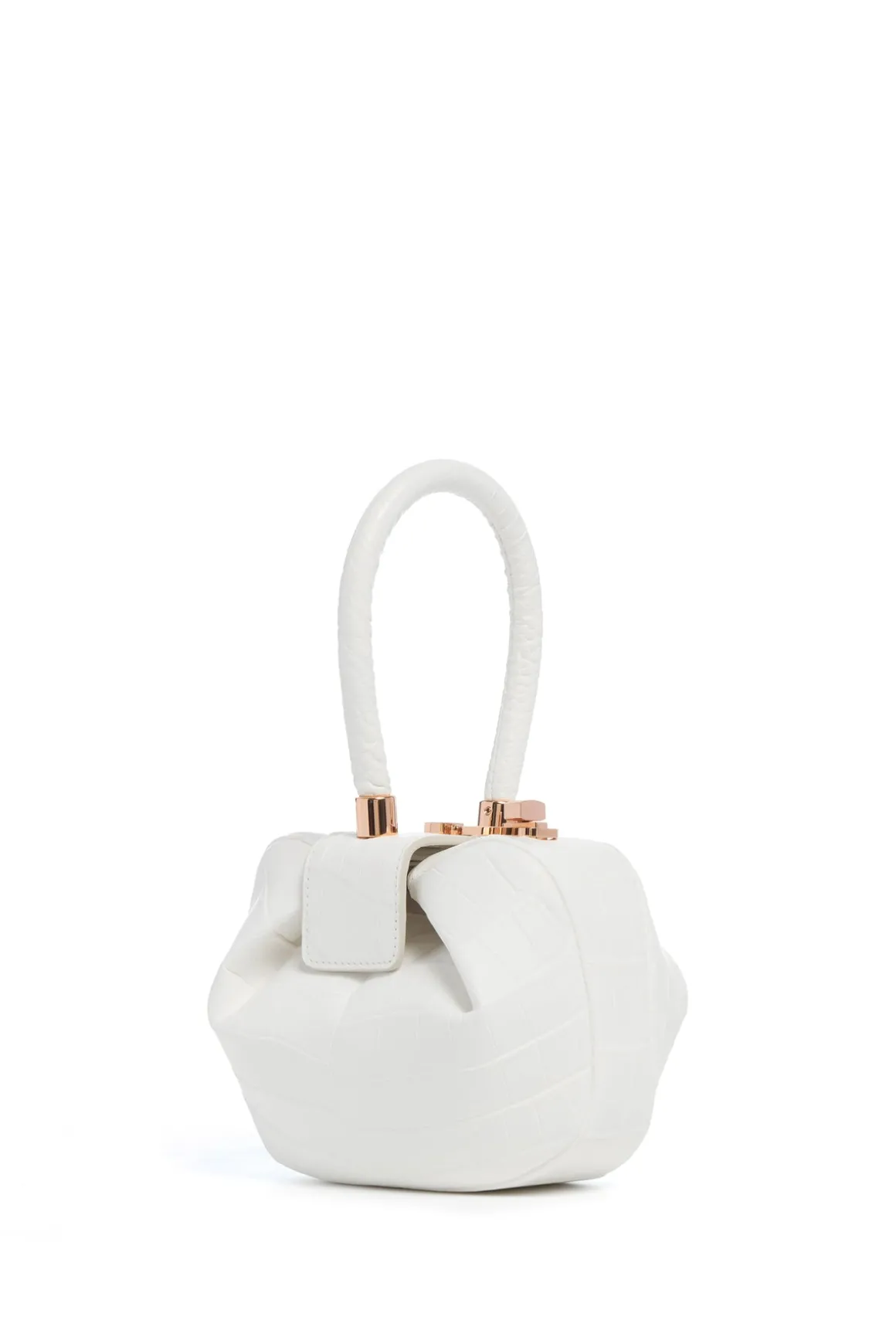 Demi Bag in Ivory Crocodile Leather