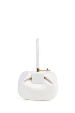 Demi Bag in Ivory Satin
