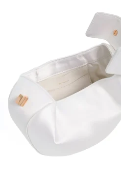 Demi Bag in Ivory Satin