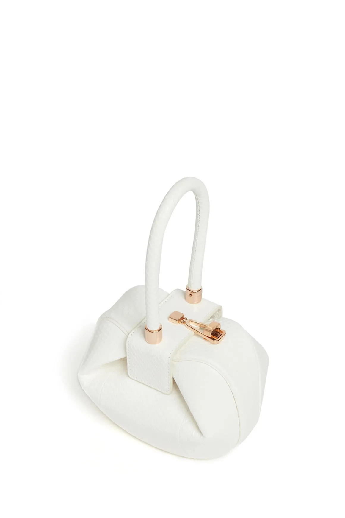Demi Bag in Ivory Snakeskin