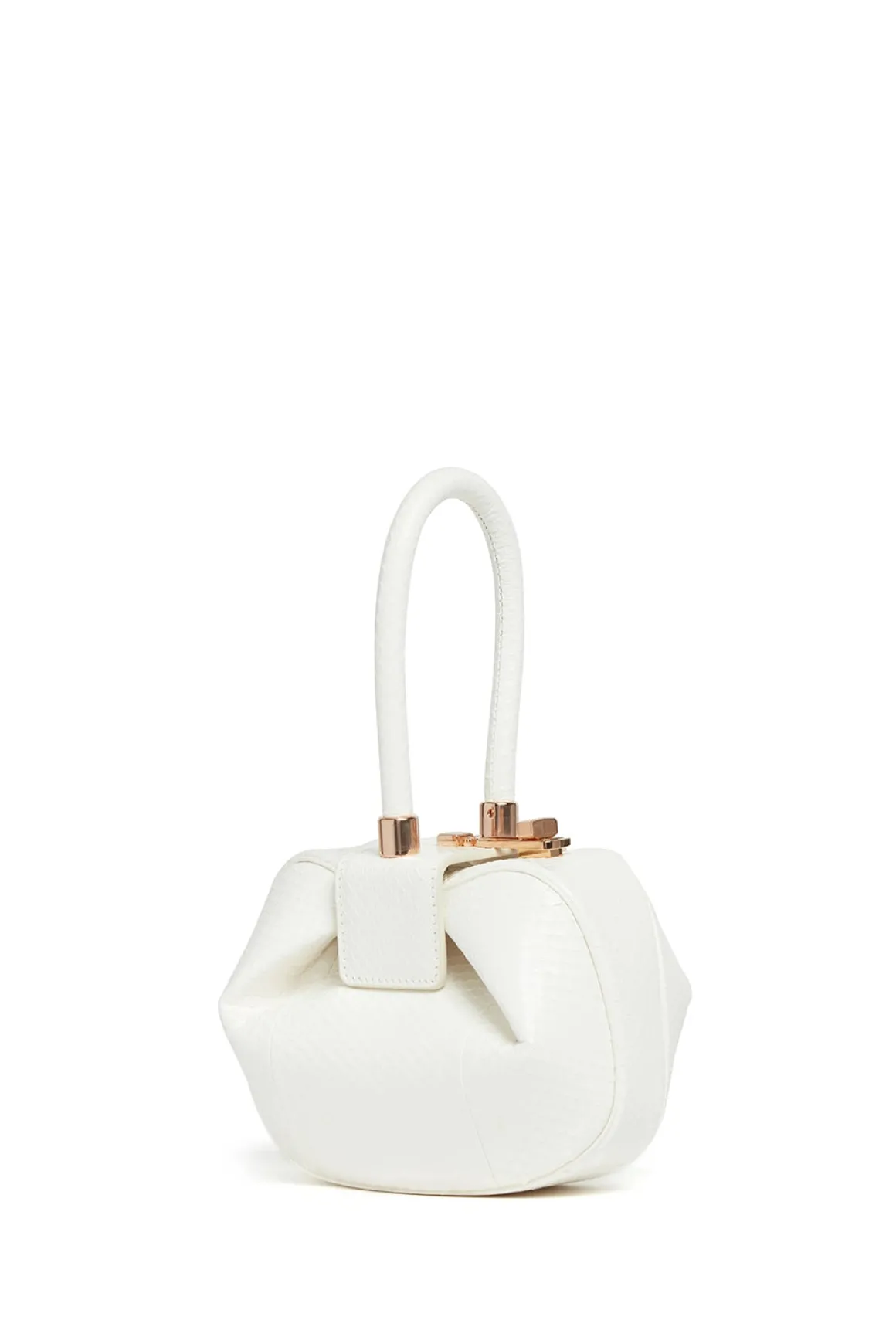 Demi Bag in Ivory Snakeskin