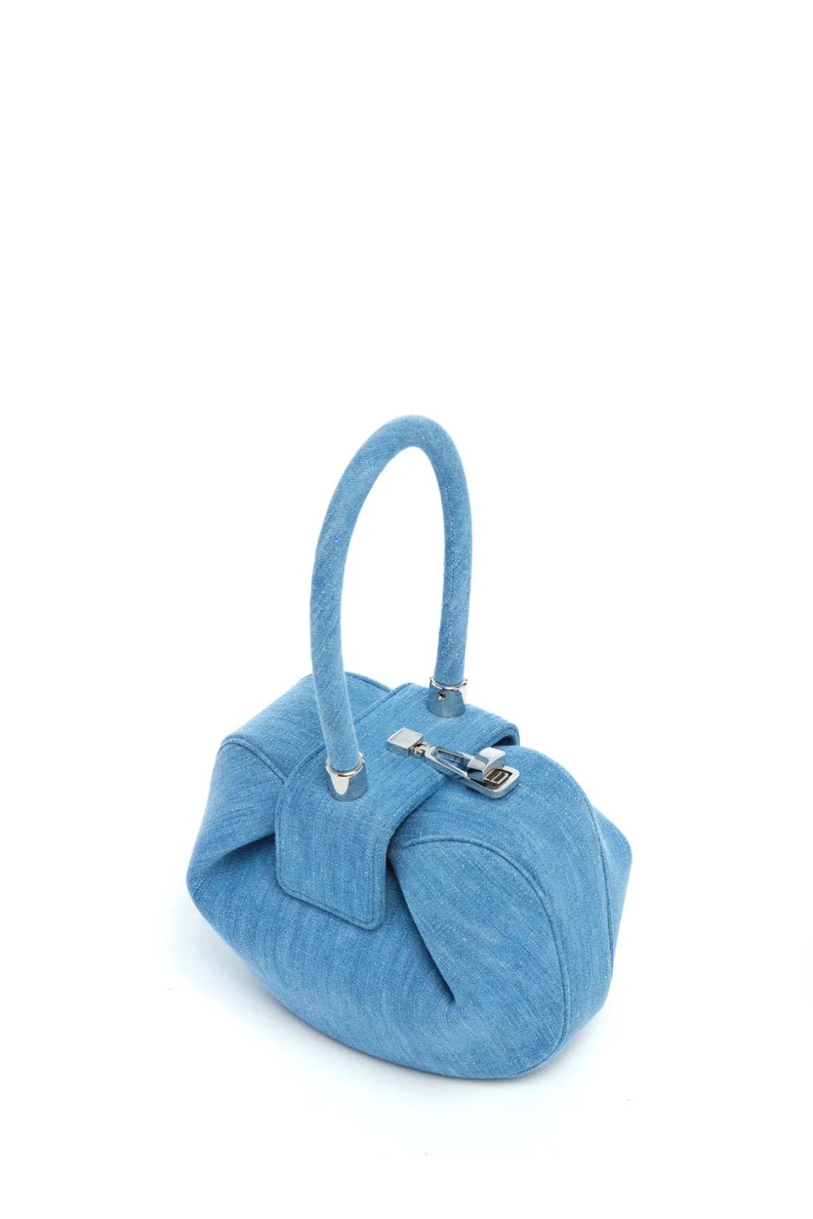 Demi Bag in Light Blue Recycled Cotton Linen Denim