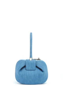 Demi Bag in Light Blue Recycled Cotton Linen Denim