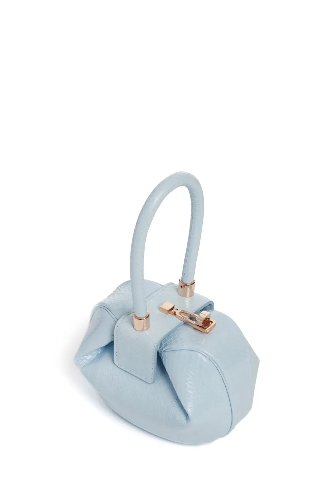 Demi Bag in Light Blue Snakeskin