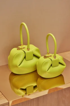 Demi Bag in Lime Adamite Nappa Leather