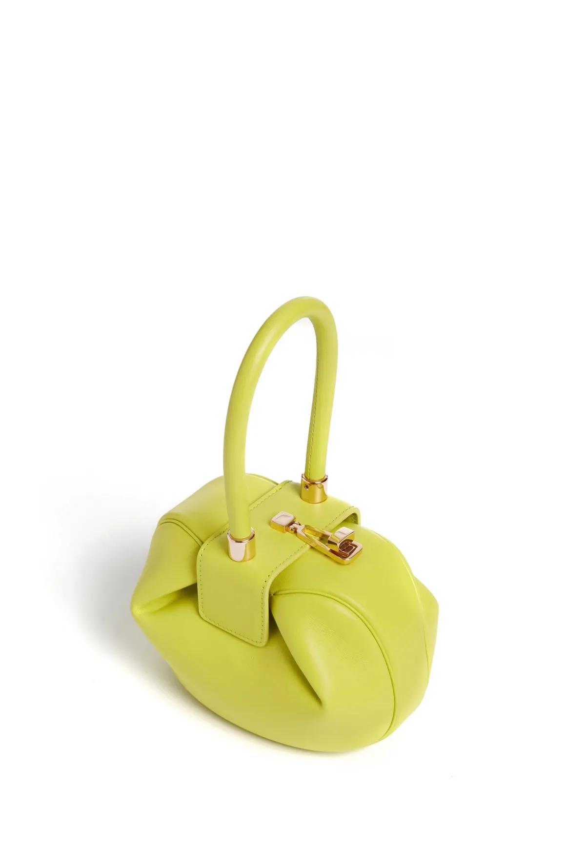 Demi Bag in Lime Adamite Nappa Leather