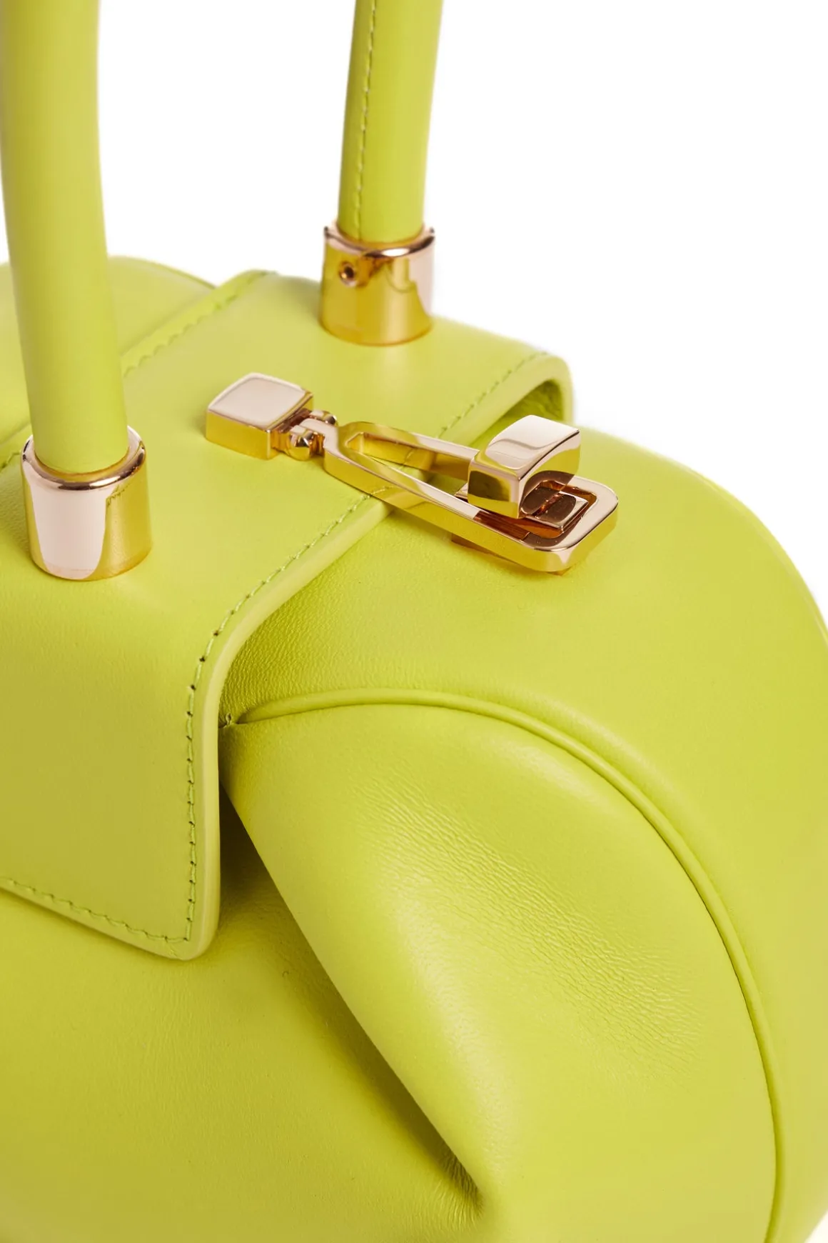 Demi Bag in Lime Adamite Nappa Leather