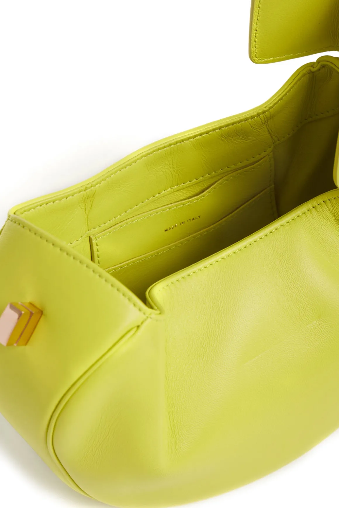 Demi Bag in Lime Adamite Nappa Leather