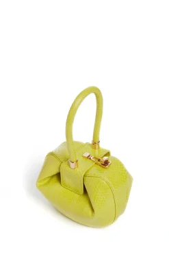 Demi Bag in Lime Adamite Snakeskin