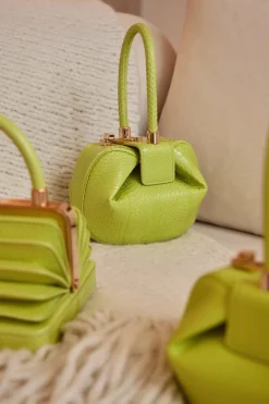 Demi Bag in Lime Adamite Snakeskin
