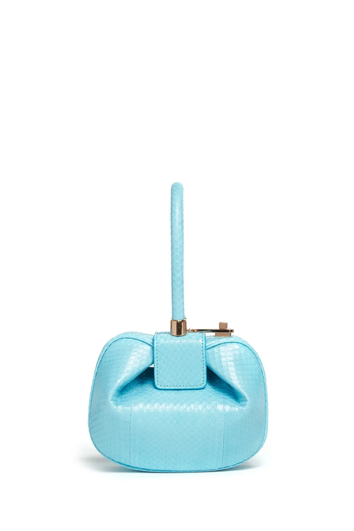 Demi Bag in Pale Blue Snakeskin