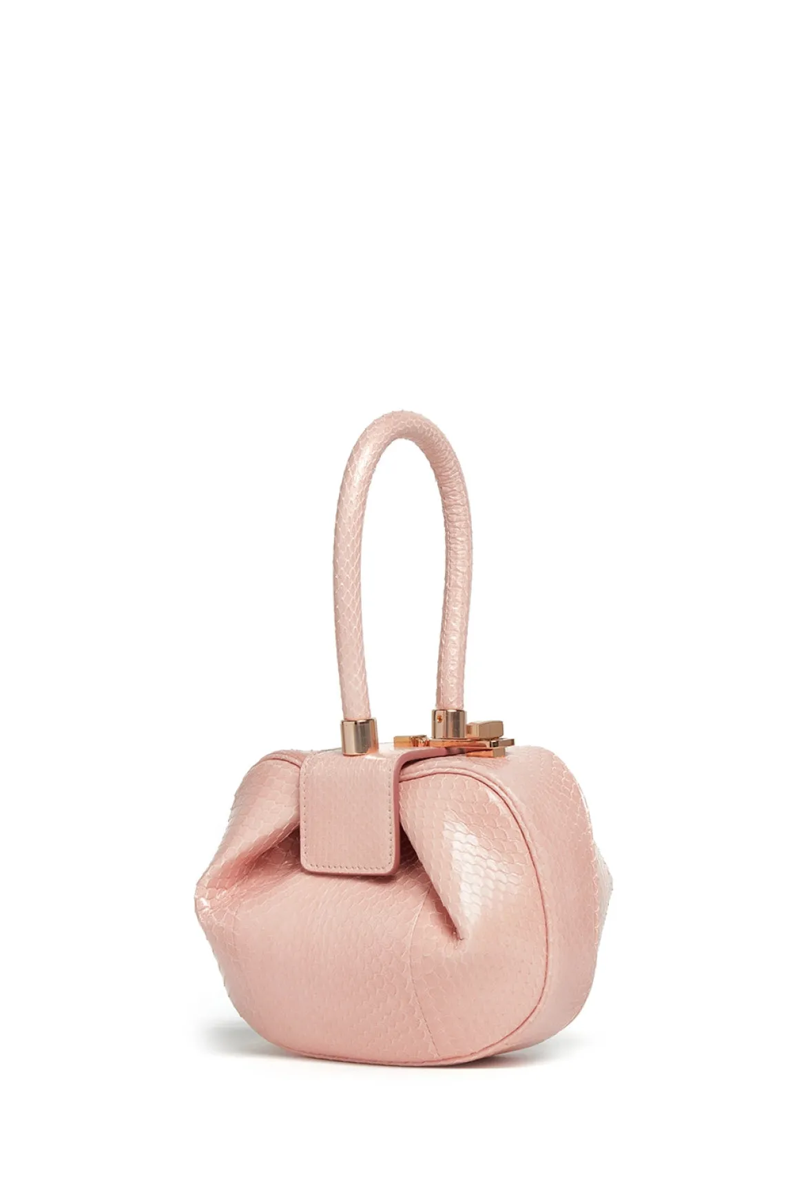 Demi Bag in Pink Snakeskin
