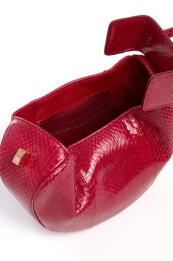 Demi Bag in Red Snakeskin