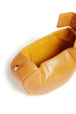 Demi Bag in Saffron Snakeskin