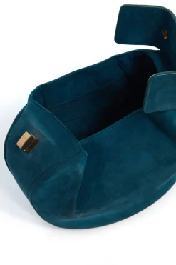Demi Bag in Teal Suede