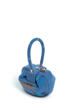 Demi Bag in Water Multi Crochet Cashmere