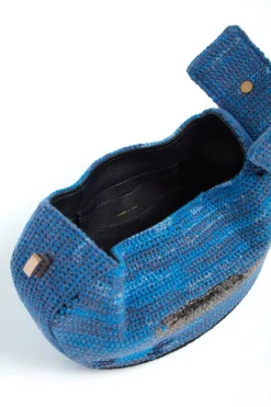 Demi Bag in Water Multi Crochet Cashmere